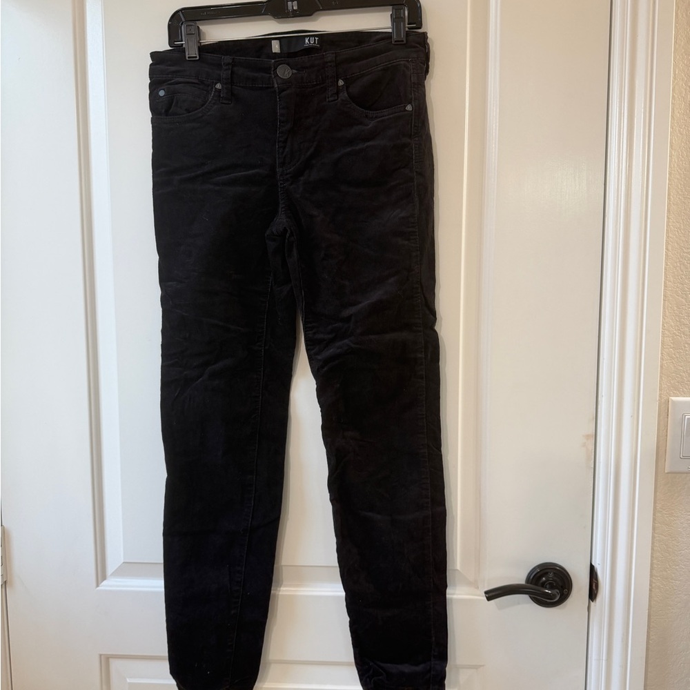 Kut from the Kloth Black corduroy  Skinny Jeans